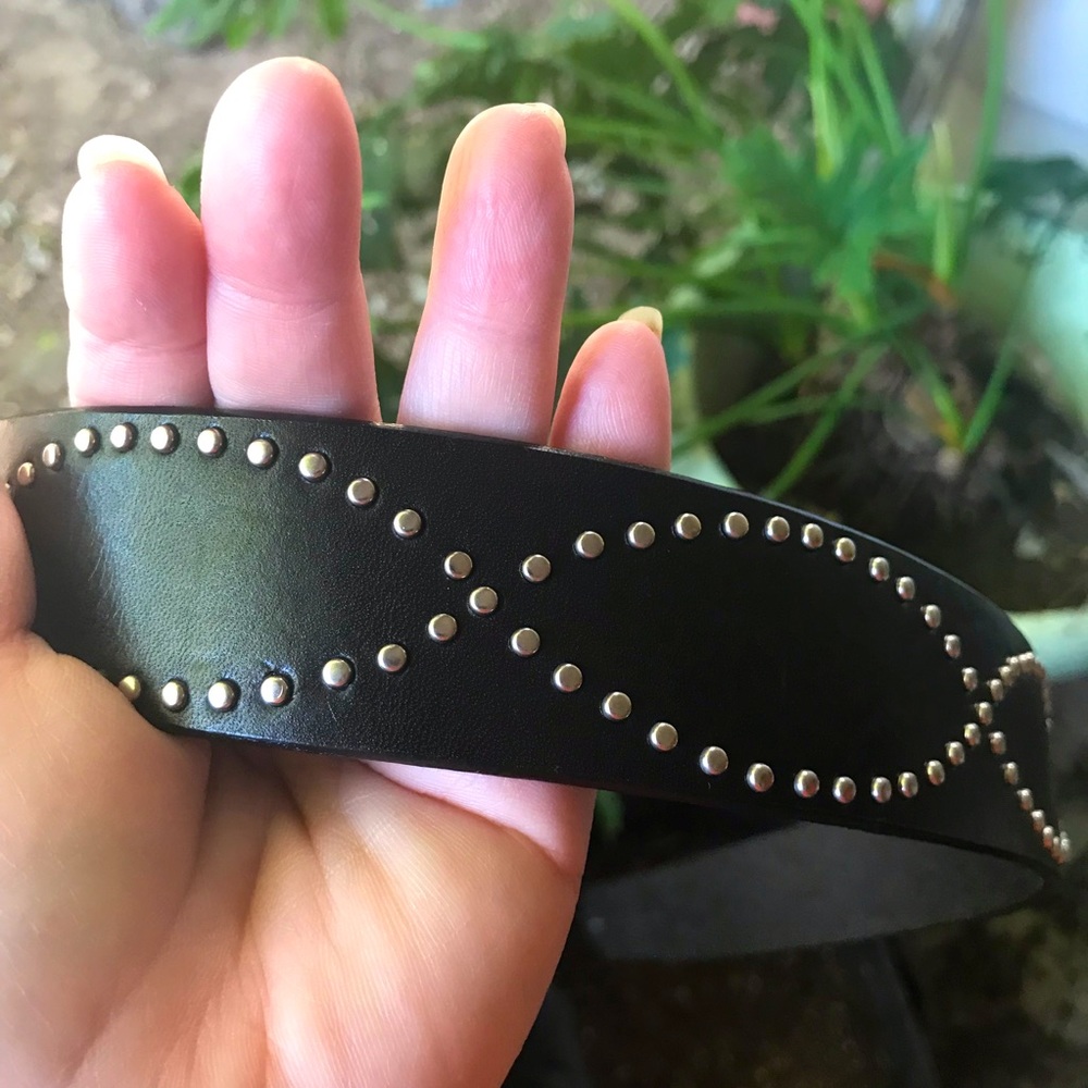BRIGHTON Leather Studded Belt 🌙
